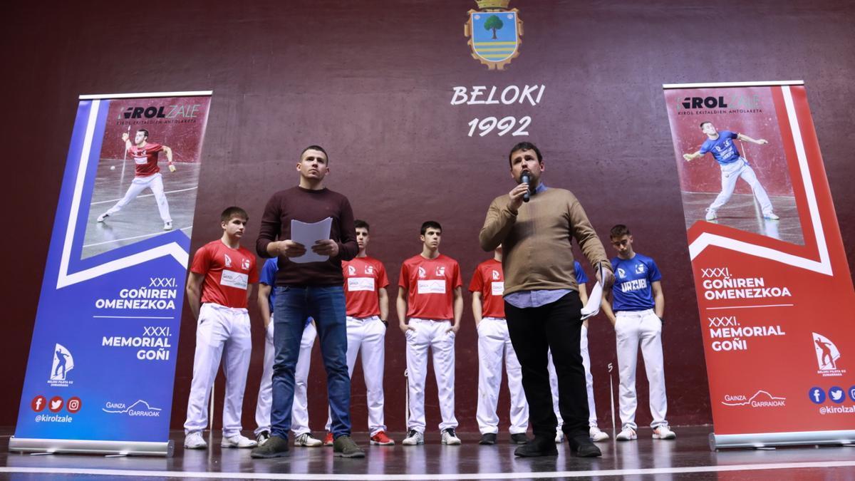 Imagen de la presentación del torneo.