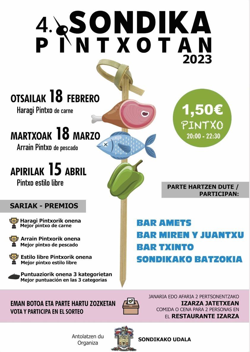 Sondika elige los mejores pintxos del pueblo
