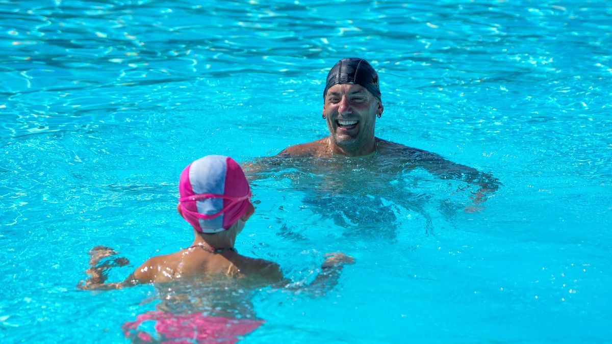 Las piscinas de 'Mendi' se convierten en una buena alternativa para combatir las altas temperaturas