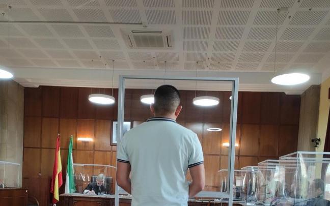 El acusado durante su declaración ante el tribunal.