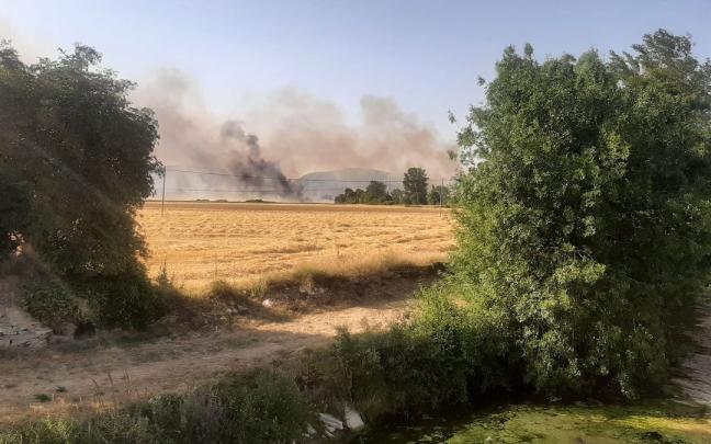 Estado de la humareda del incendio de Mendoza.