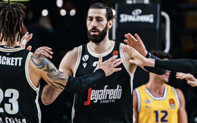 Shengelia vuelve al Buesa Arena con la camiseta de la Virtus Bologna
