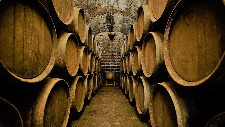 Barricas de una bodega alavesa.