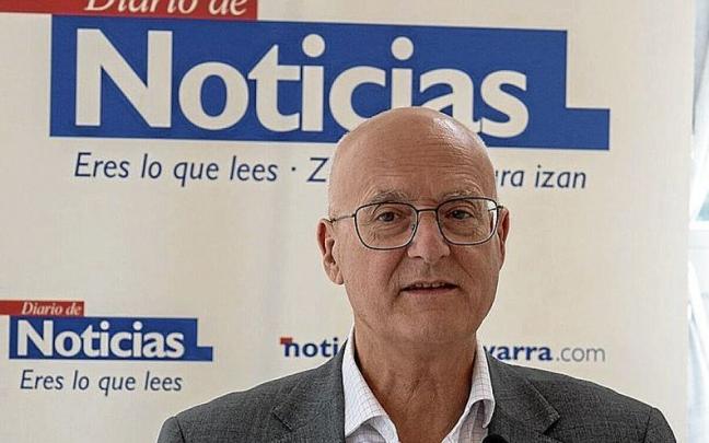 El consejero Bernardo Ciriza en un momento de su intervención en el acto organizado en el Museo de la Trufa en Metauten.