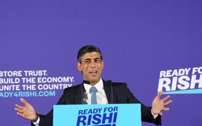 El candidato para liderar el Partido Conservador, Rishi Sunak.