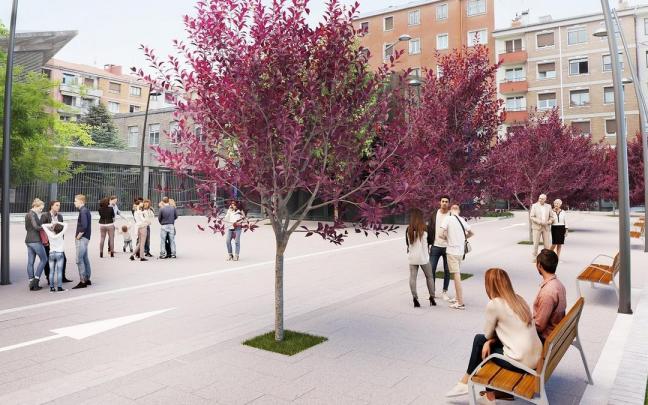 Imagen que muestra cómo quedará la zona tras la reurbanización.