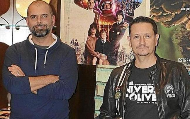 Alexis Morante y el productor Jos&eacute; Alba ayer en Tudela.