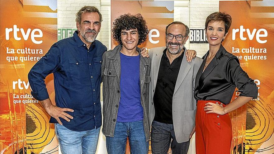 Miguel Ángel Hoyos, Mario Obrero, Jesús Marchamalo y Paula Sainz-Pardo. | FOTO: RTVE