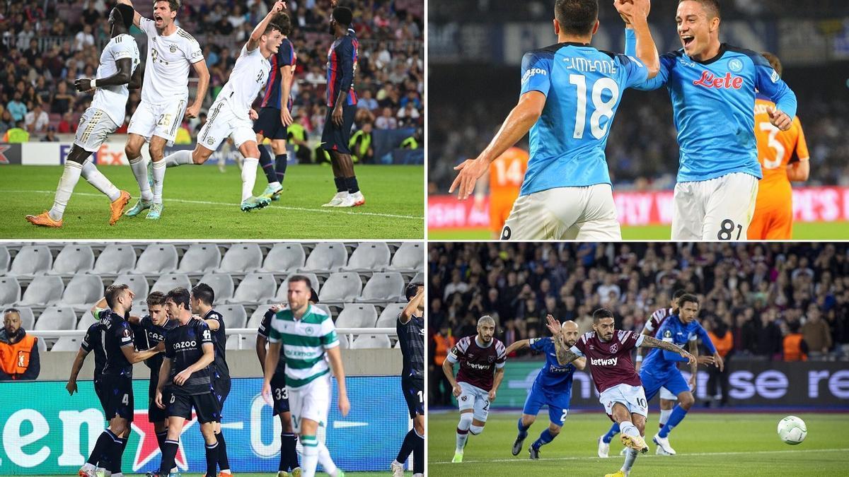 Bayer, Nápoles, Real y West Ham, los cuatro clubes con pleno de triunfos en Europa