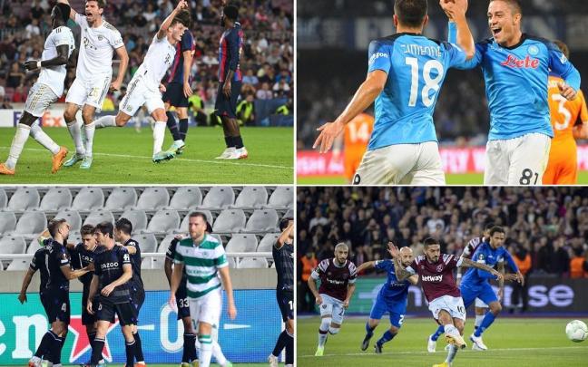Bayer, N&aacute;poles, Real y West Ham, los cuatro clubes con pleno de triunfos en Europa