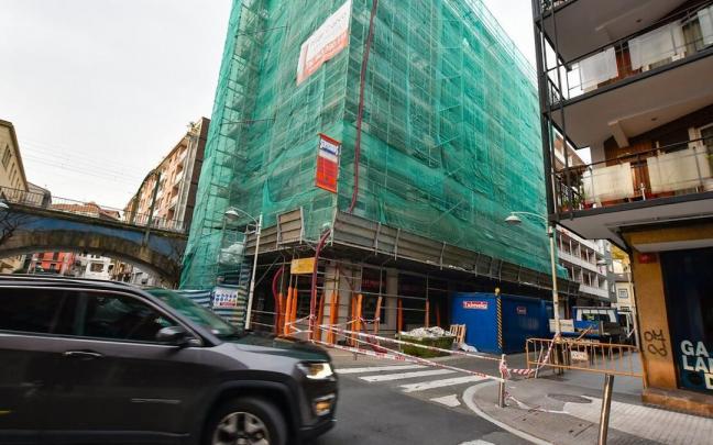 Edificio desalojado en Pasaia Edificio desalojado en Pasaia