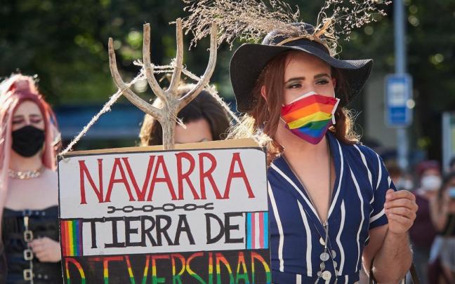 Manifestación por el Día del Orgullo LGTBI+ en Pamplona. Manifestación por el Día del Orgullo LGTBI+ en Pamplona.
