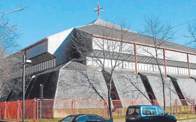 Argazkian, Gasteizko San Frantzisko Asisko eliza.