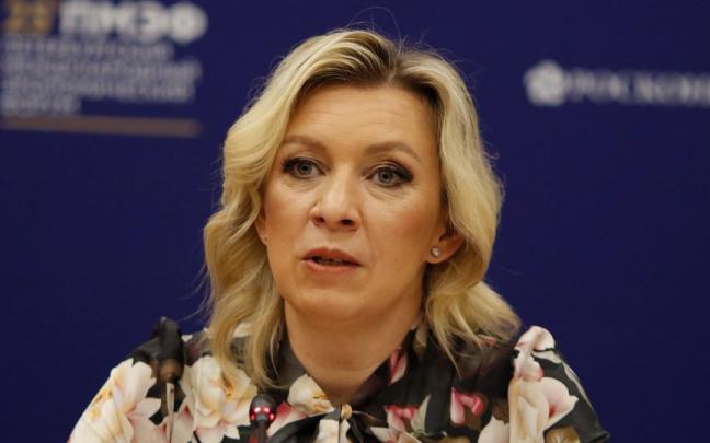 La portavoz del Ministerio de Asuntos Exteriores de Rusia, Maria Zajárova.