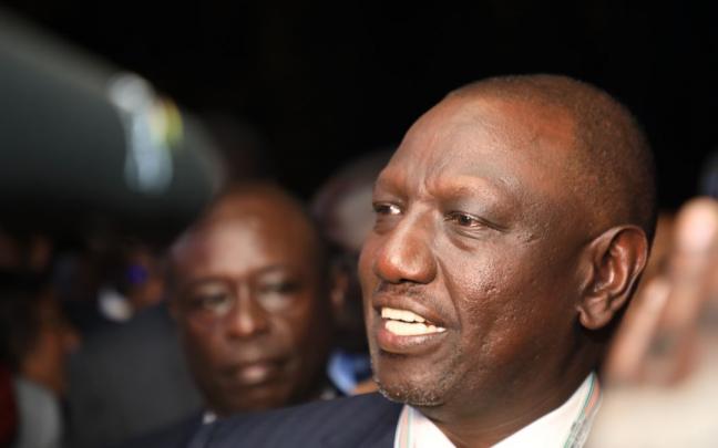 William Ruto, actual vicepresidente de Kenia. William Ruto, actual vicepresidente de Kenia.
