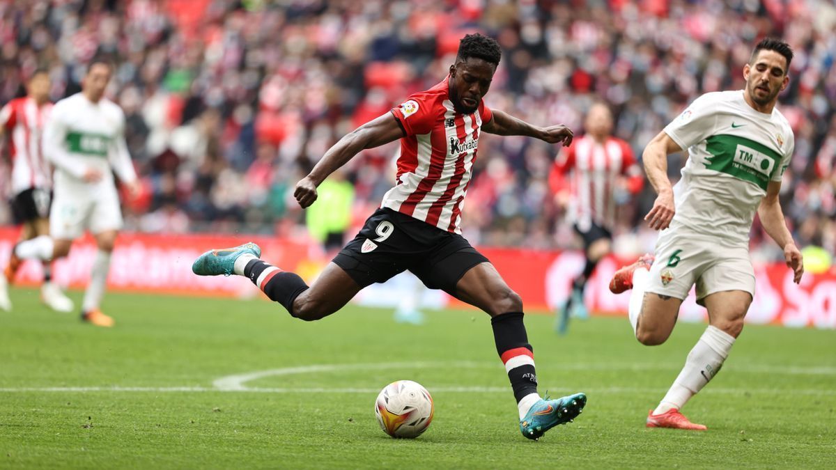 Iñaki Williams, en un partido de la pasada temporada contra el Elche