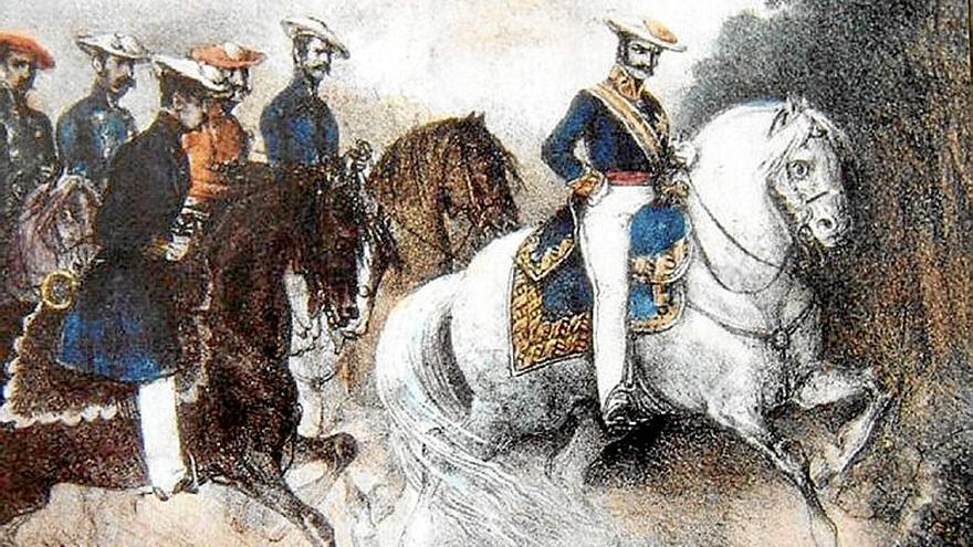 Zumalakarregi y otros oficiales en la primera guerra carlista. | FOTO: EFE