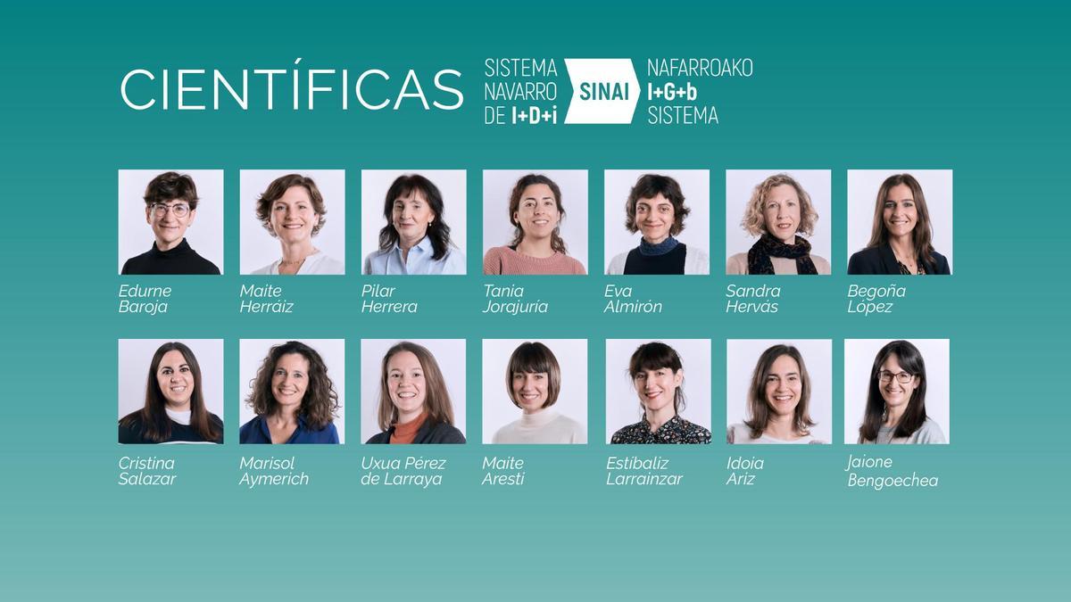 Las 14 científicas del SINAI.
