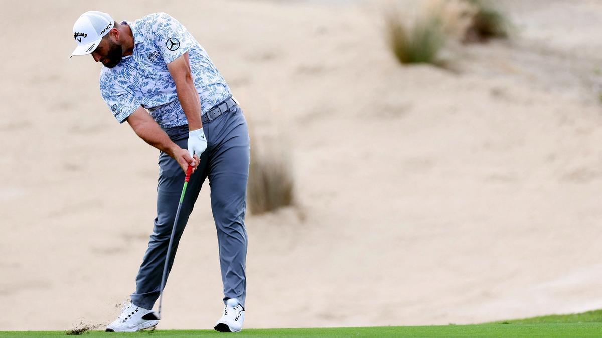 Jon Rahm en la primera jornada del Hero World Challenge de Bahamas