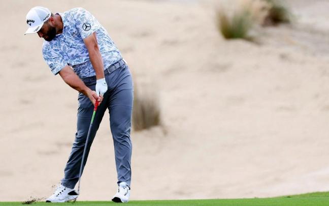 Jon Rahm en la primera jornada del Hero World Challenge de Bahamas