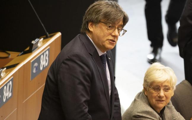 Carles Puigdemont, en Bruselas. Carles Puigdemont, en Bruselas.