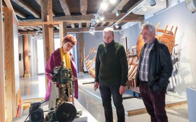 Tellería, Alberdi y Querejeta, ayer en el Euskal Itsas Museoa. | FOTO: N.G. Tellería, Alberdi y Querejeta, ayer en el Euskal Itsas Museoa. | FOTO: N.G.