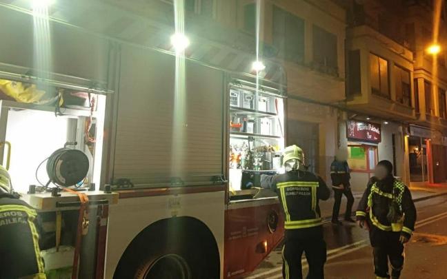 Intervenci&oacute;n de los bomberos del parque de Tafalla