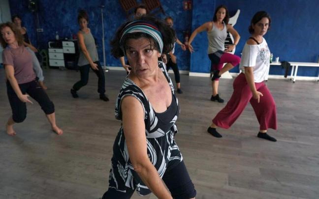 Maitane Zalduegi, en una de sus clases de baile.