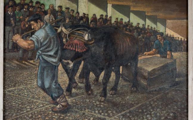 Una de las obras de arte subastadas en favor de las asociaciones del tercer sector alavés Una de las obras de arte subastadas en favor de las asociaciones del tercer sector alavés
