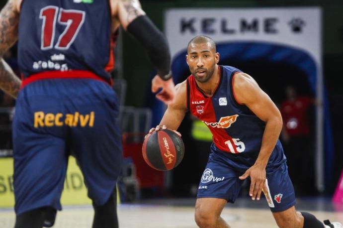 Granger, durante un partido de su primera etapa en el Baskonia