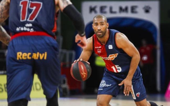 Granger, durante un partido de su primera etapa en el Baskonia