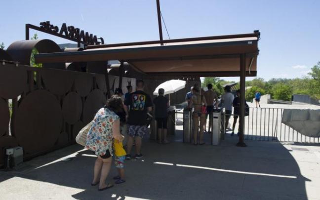 Acceso a las instalaciones de Gamarra.