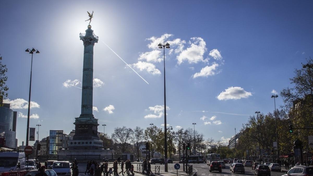 París, en un día soleado.