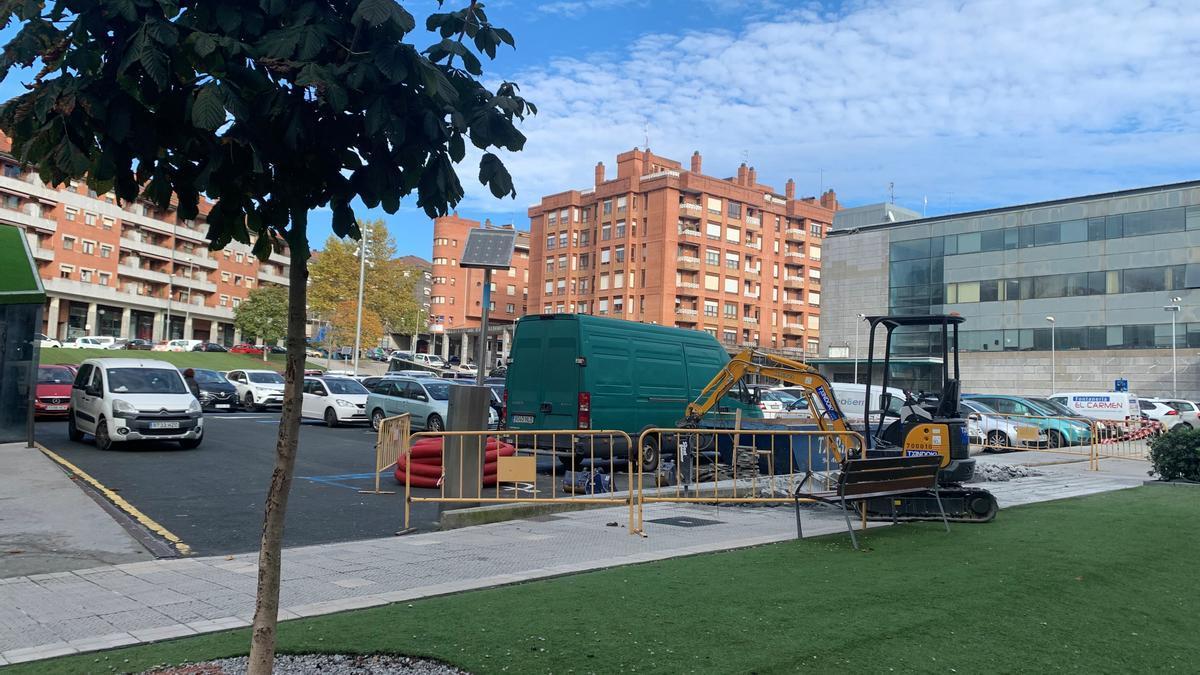 Las obras han empezado ya en el parking de Lapurdi.