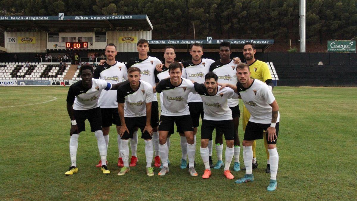 Once del Tudelano en el partido de Copa RFEF