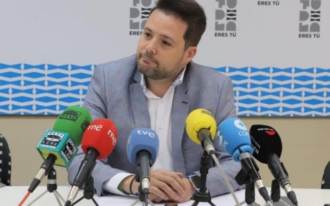 Toquero, durante una entrevista