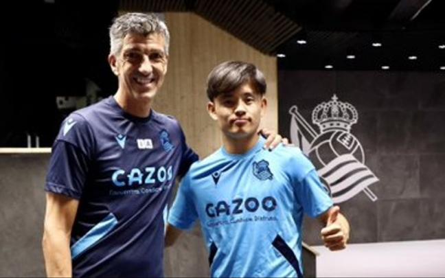 Imanol y Kubo, esta tarde en las instalaciones de Zubieta Imanol y Kubo, esta tarde en las instalaciones de Zubieta