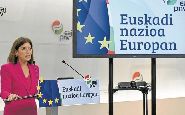 La eurodiputada del PNV, Izaskun Bilbao, en una anterior comparecencia.