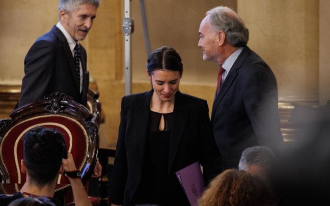 La ministra de Igualdad, Irene Montero, junto al ministro del Interior, Fernando Grande-Marlaska La ministra de Igualdad, Irene Montero, junto al ministro del Interior, Fernando Grande-Marlaska