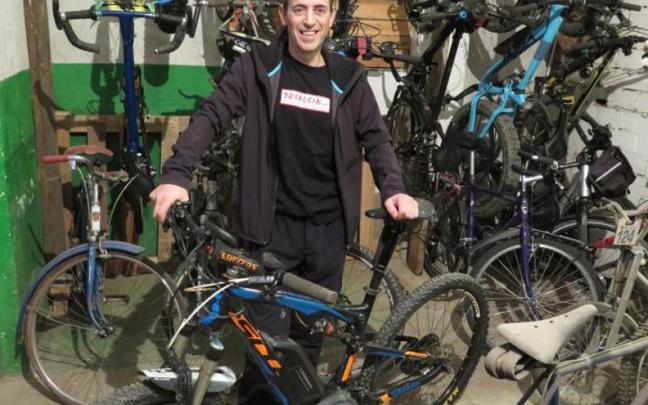 El probador de bicicletas de Urretxu