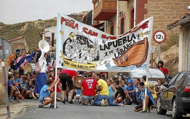 Momento de las fiestas vividas ayer.