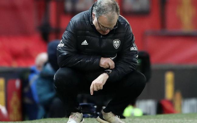 Marcelo Bielsa, durante su estancia en el Leeds United.