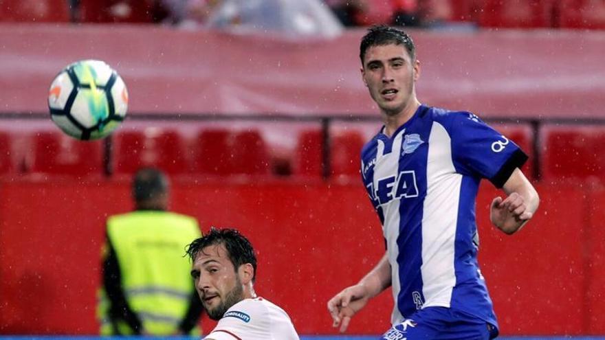 Diéguez durante el partido frente al Sevilla