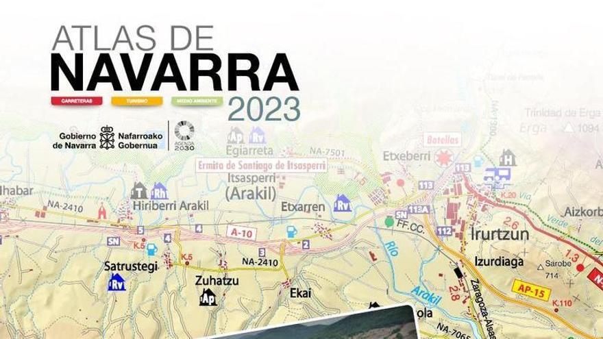 Portada del Atlas de Navarra 2023.