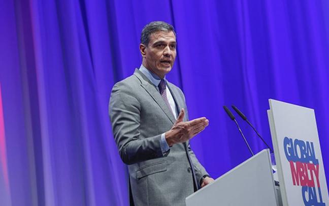 Pedro S&aacute;nchez interviene en el Global Mobility Call.