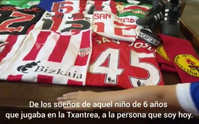Mikel San José ha querido decir adiós al fútbol profesional con un emotivo vídeo. Mikel San José ha querido decir adiós al fútbol profesional con un emotivo vídeo.