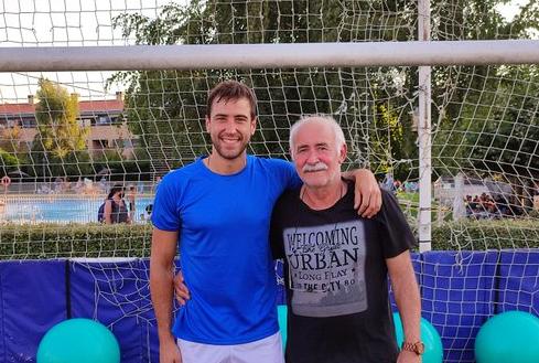 Borja Ekiza, en un entrenamiento con el Txantrea