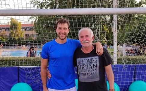 Borja Ekiza, en un entrenamiento con el Txantrea Borja Ekiza, en un entrenamiento con el Txantrea