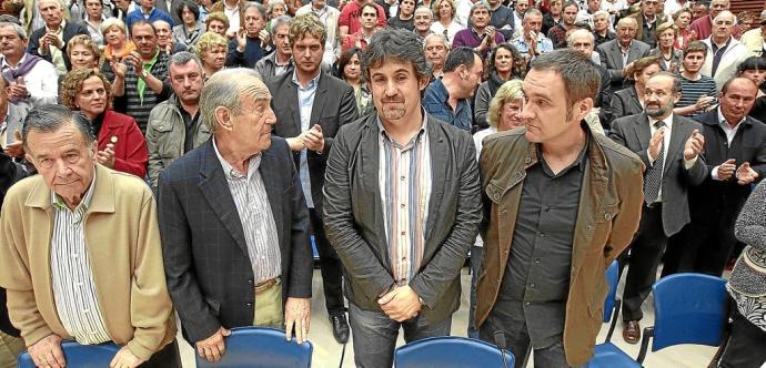 Manuel Ibarrondo, Carlos Garaikoetxea, Pello Urizar y Unai Ziarrusta, cuatro personas que han tenido gran importancia en la historia de Eusko Alkartasuna