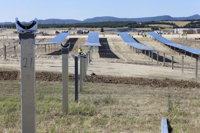 Paneles solares en Ribabellosa.